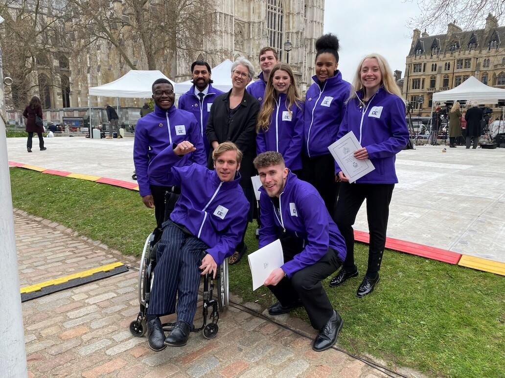 DofE ‘stepliners’ at the Duke’s Service of Thanksgiving 